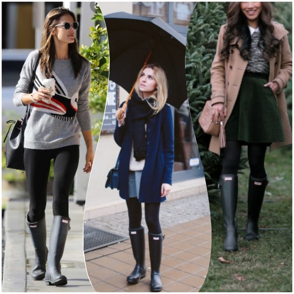 🍒NIB🍒 HUNTER ORIGINAL TOUR FOLDABLE RAIN BOOTS - Picture 8 of 10